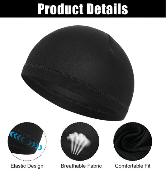 Sleep Cap Men, 4 Pcs Sleeping Cap for Men, Headcaps for Men's Sleeping (4 Colors, Stretch 20-23 Inch) V1259-DP01-G-00013
