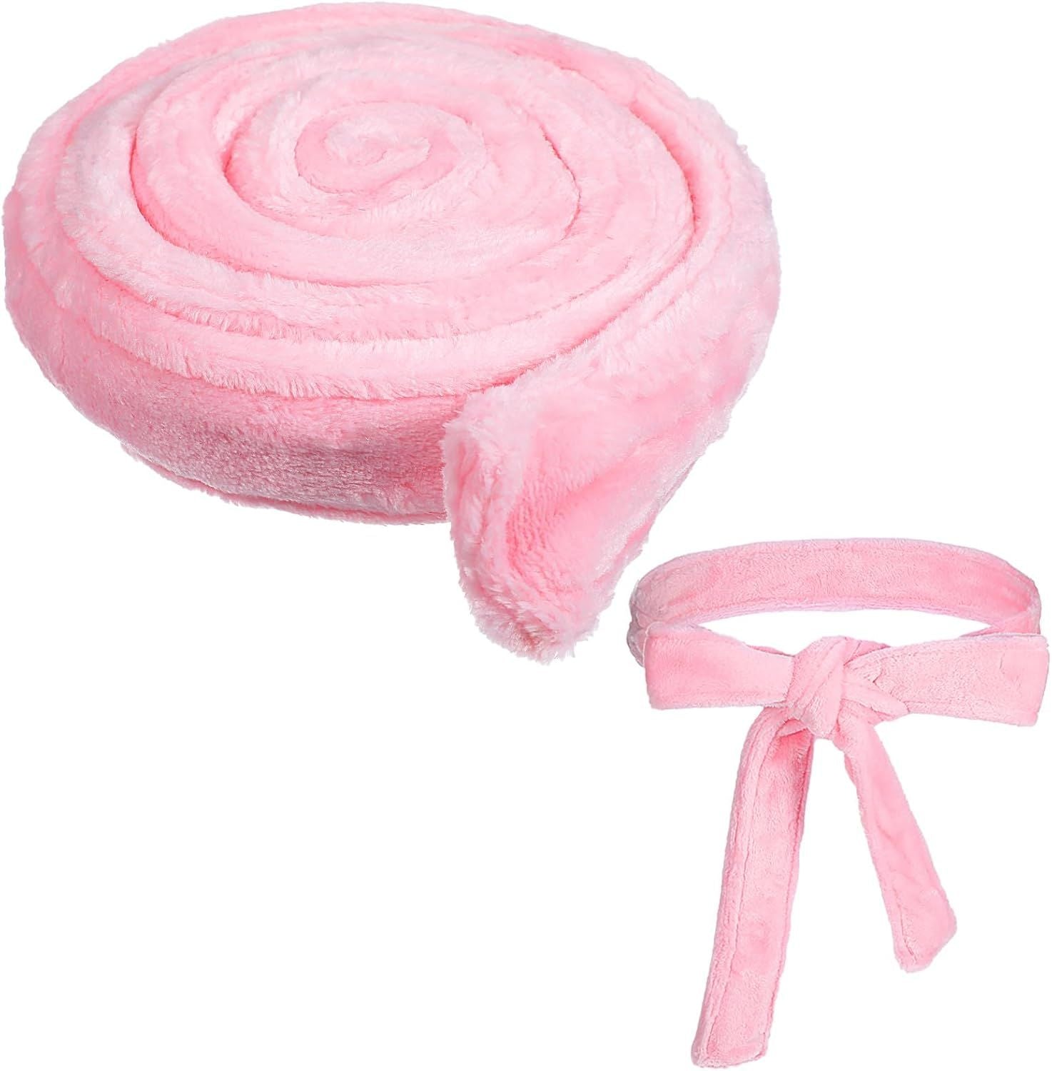 Reusable Robe Belt, 66.9 in Robe Tie for Unisex, Travel Home Hotel Spa, Sleep, (Pink, Adjustable) V1259-DP01-G-00033