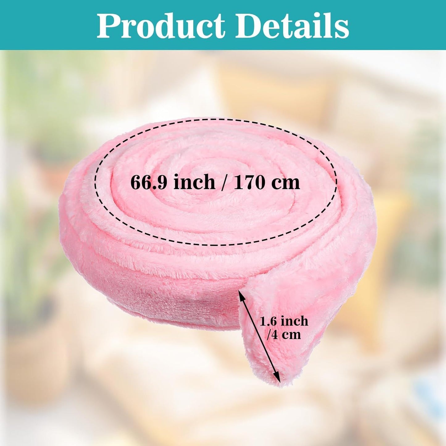 Reusable Robe Belt, 66.9 in Robe Tie for Unisex, Travel Home Hotel Spa, Sleep, (Pink, Adjustable) V1259-DP01-G-00033