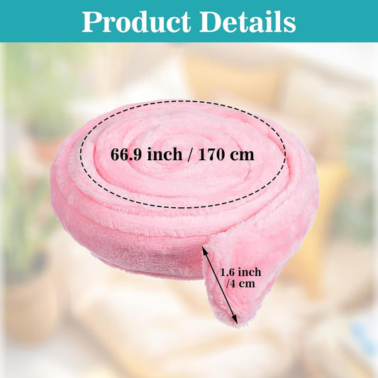 Reusable Robe Belt, 66.9 in Robe Tie for Unisex, Travel Home Hotel Spa, Sleep, (Pink, Adjustable) V1259-DP01-G-00033