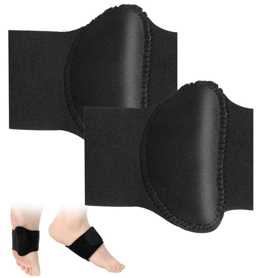 2 Pcs Plantar Fasciitis Relief, Adjustable Arch Support Neoprene Flat Foot Corrector Fallen Arch Supports V1259-DP01-G-00035