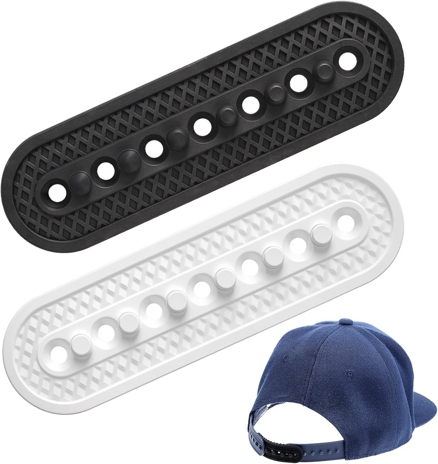 2Pcs Hat Extender Snapback, Adjustable Snap Back Extender for Snapback 3D Printed Hat Strap Snap Buckle V1259-DP01-G-00040