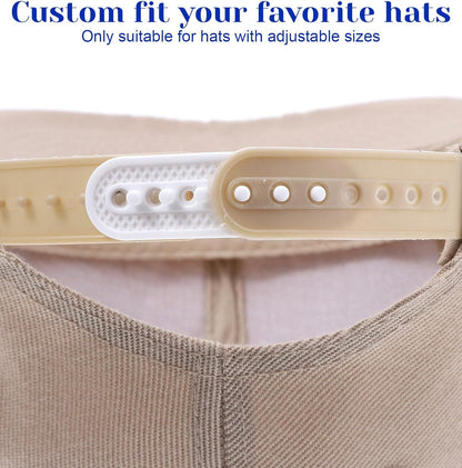 2Pcs Hat Extender Snapback, Adjustable Snap Back Extender for Snapback 3D Printed Hat Strap Snap Buckle V1259-DP01-G-00040