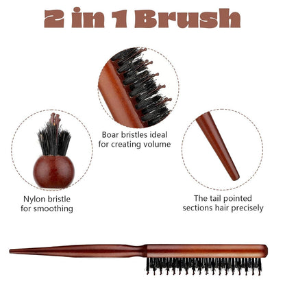 Teasing Combs for Women, 3 Pcs Hair Teasing Comb, Teaser Comb for Women Fine Hair, Slick Back, Volume, V1259-DP01-G-00044