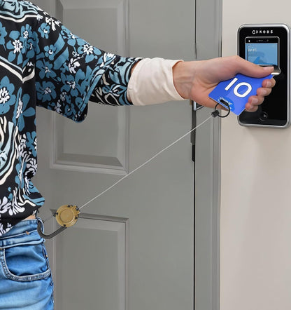 3 Pack Retractable Key Chain, Retractable Keychain Heavy Duty ID Badge Reel with Keys Ring, Keys Holder for V1259-DP01-G-00047