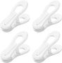 20 Pcs Multi-Purpose Clips for Hangers, White Clothes Hanger Clips, Standard Plastic Hanger V1259-DP01-G-00059