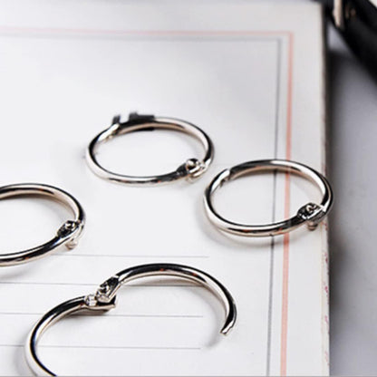 120pcs Metal Binder Rings 1 Inch, Paper Ring, Key Rings,Office Products V1259-DP01-G-00062