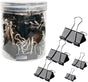 120Pcs Binder Clips Assorted Size, Office Clips with Clear Storage Container, Bulldog Clips, Paper Clips, V1259-DP01-G-00063
