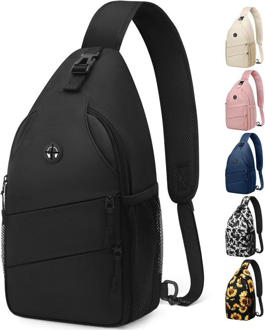 Crossbody Bags for Women Men Trendy Sling Bag Backpack Casual Chest Bag with Convertible Shoulder Strap V1259-DP01-G-00072