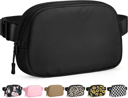 Fanny Packs for Women Cross Body Bag Waterproof Belt Bag with Adjustable Strap and Zipper Back Pocket Small V1259-DP01-G-00073