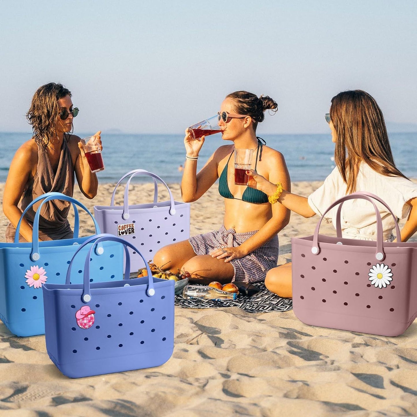 Rubber Beach Bag Accessories,Bogg Bag Lovely DIY Charms V1259-DP01-G-00074