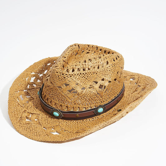 Cowboy Hat Bands for Women Men Hat Bands Western Hat Belts Rural Classical Mexican Turquoise Hatbands V1259-DP01-G-00075