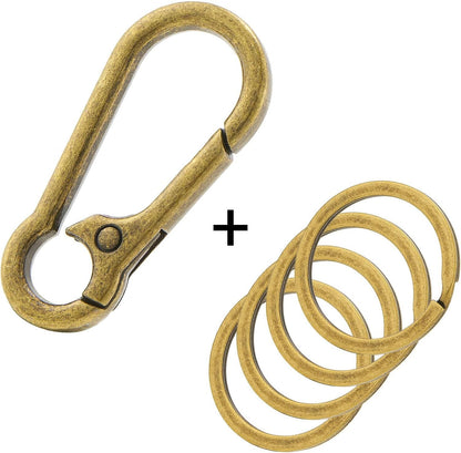 Metal Keychains Keyring Key Organizer Key Chain Clip for Home Key V1259-DP01-G-00076