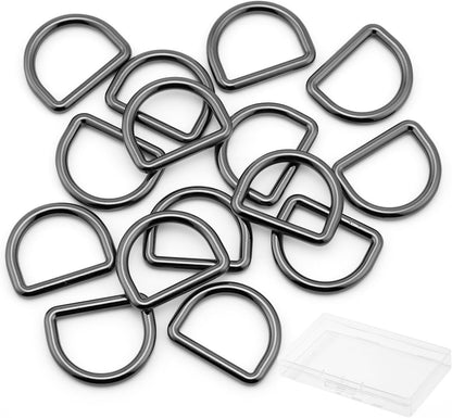 Metal D Ring,Heavy Duty Welded Solid D Rings for sewing,Purse Making Supplies,Backpacks,Webbing Straps V1259-DP01-G-00078