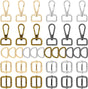 Purse Hardware Heavy Duty Swivel Snap Hooks D Rings and Slide Buckles for Bag Making Handbag Craft V1259-DP01-G-00079