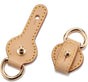 2Pcs Vachetta Leather D Rings for Purse,Undamaged D Rings Connector Purse Making Supplies V1259-DP01-G-00081