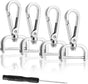 4pcs Detachable Snap Hook Swivel Clasp with Screw Bag Leather Strap Hardware Replacement,Silver5/8 V1259-DP01-G-00085