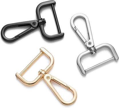 4pcs Detachable Snap Hook Swivel Clasp with Screw Bag Leather Strap Hardware Replacement,Silver5/8 V1259-DP01-G-00085