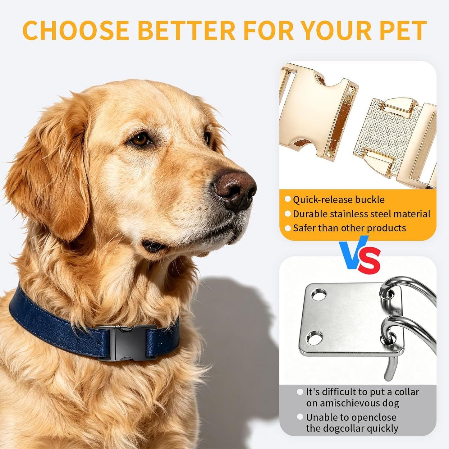 4Pcs Metal Side Release Buckle Clips for Straps Webbing Paracord Bracelet Dog Collar Backpack Belt V1259-DP01-G-00086