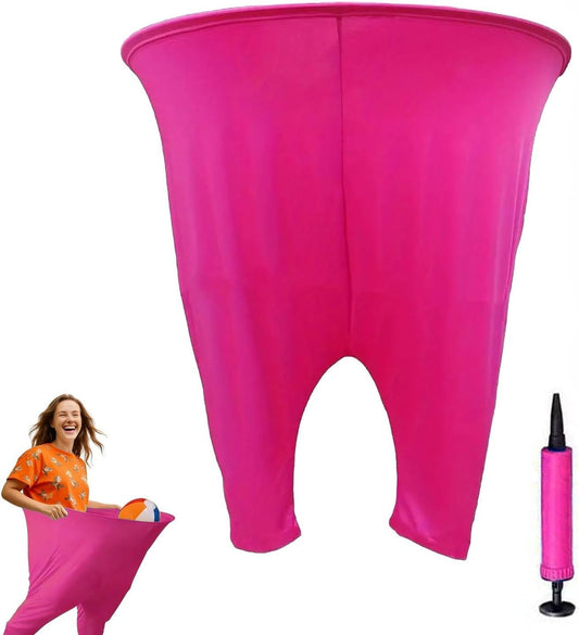Granny Pants Yard Game Set Giant Outdoor Party Activity for Kids and Adults, Big Pants Ball Catching Set with V1259-DP01-G-00088