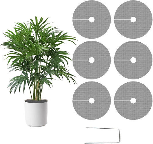 Plant Pot Cover Soil Blocker Mesh Mat Plant Protector from Cats Indoor Animals Flexible Cuttable Plant Covers V1259-DP01-G-00089