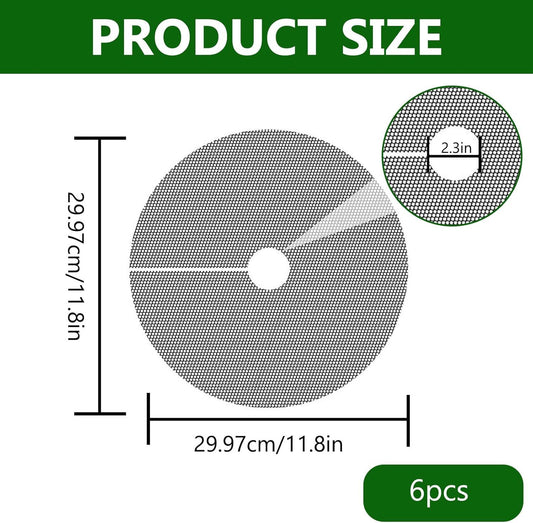 Plant Pot Cover Soil Blocker Mesh Mat Plant Protector from Cats Indoor Animals Flexible Cuttable Plant Covers V1259-DP01-G-00089