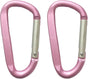 Large Carabiners Keychain 3" Aluminum D Shape Premium Durable D-Ring Carabiner Clip Hook Camping Accessories V1259-DP01-G-00094