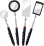 4PCS Telescoping Inspection Mirror LED Lighted Inspection Mirror for Mechanic Checking Vehicle, Car, V1259-DP01-H-00007