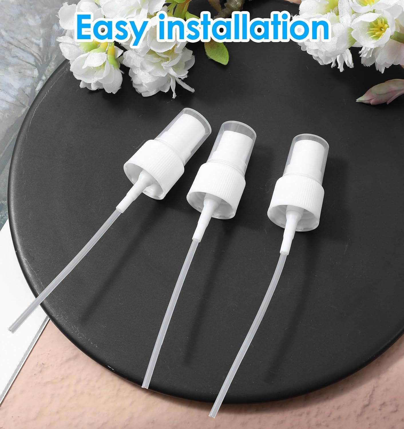 8 Pcs Spray Cap for Glycolic Acid, Spray Tops for Toner Bottles (White) V1259-DP01-H-00014