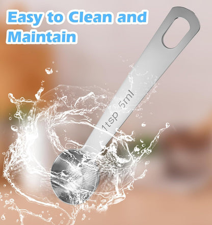 1 Teaspoon Measuring Spoons, 3Pcs Stainless Steel Short Design Kitchen Tools for Precise Cooking, Baking and V1259-DP01-H-00015