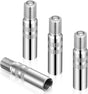 4Pcs Tire Valve Extender, Tire Valve Extension Adapter 39mm for Car & Motorcycle, Silver (Heavy Duty, Leak V1259-DP01-H-00020