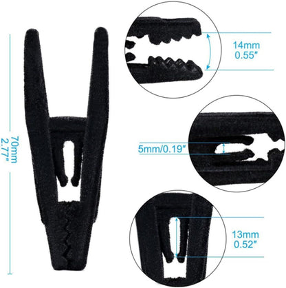 Velvet Hanger Clips - 20pcs Plastic Clips for Velvet Hangers V1259-DP01-H-00026