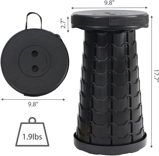 Portable Telescoping Foldable Stool - Lightweight, Outdoor Essential for Camping, Picnicking, Park Leisure, V1259-DP01-H-00034