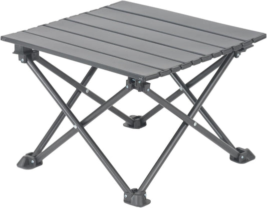 Roll-Up Camping Table, 4-Person Lightweight Portable Outdoor Table with Carry Bag for Picnics BBQ Travel V1259-DP01-H-00037