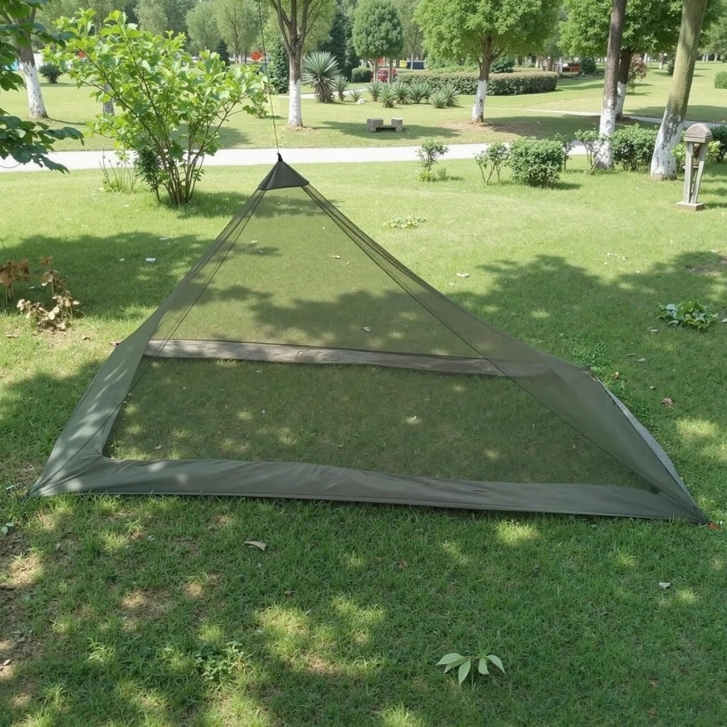 Camping Mosquito Net Compact Ultralight No-See-Um Breathable Mesh Bugnet Mosquito Netting Fits Sleeping Bags, V1259-DP01-H-00041