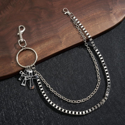 Wallet Chain,Punk Trousers Pants Chains for Men Women,Pocket Chain Heavy Chain Belt Goth Accessories V1259-DP01-H-00050