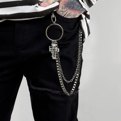 Wallet Chain,Punk Trousers Pants Chains for Men Women,Pocket Chain Heavy Chain Belt Goth Accessories V1259-DP01-H-00050