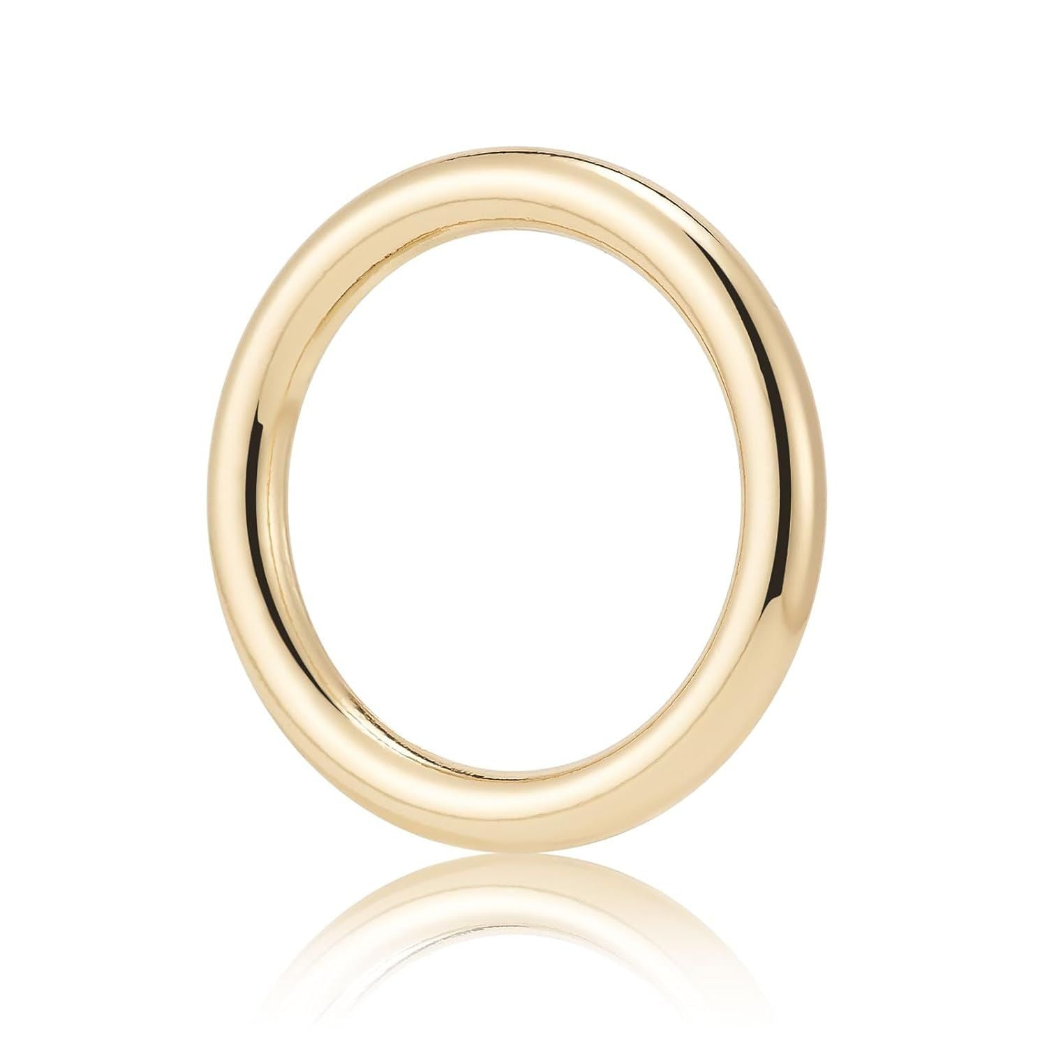 15pcs Metal Seamless Welded O Rings,Multi-Purpose O-Ring Hardware for Crafts Macrame Rings,Gold,1 inch V1259-DP01-H-00056