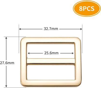 Metal Buckles Adjustable Slide for Purse Bag Hardware Making Supplies Backpack replacement Belt V1259-DP01-H-00060