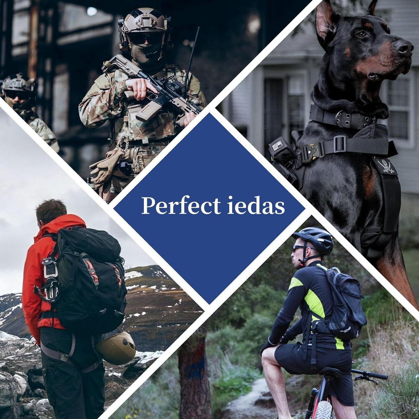 Tactical Buckle Replacement 2 pack,Metal Buckle Clip for Dog Collar, Keychain, Hunting Belt Bags V1259-DP01-H-00061