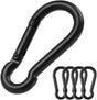 4Pcs Stainless Steel Spring Snap Hook Carabiner 304 Stainless Steel Heavy Duty Clips for Backpack Hiking V1259-DP01-H-00064