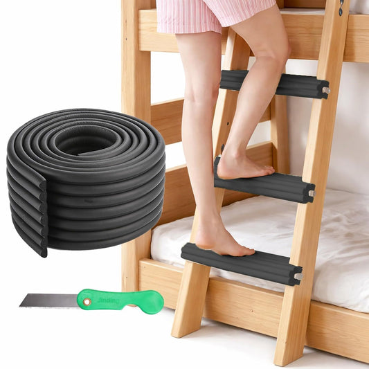 Soft Bunk Bed Ladder Pads with Cutter - Foam Step Padding & Ladder Cover for Kids' Loft Beds, Dorm Ladders, V1259-DP01-H-00067
