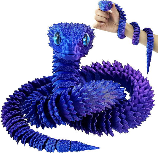 30 Inch 3D Printed Animals Snake, Surprise Mystery Fidget Anaconda Toy, Fake Python Statue with Realistic V1259-DP01-H-00074