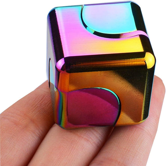 Fidget Spinner Toys Cube Adults Metal Fidgets Cool Stuff Desk Gadgets Office Toy for Teen Boy Small Anxiety V1259-DP01-H-00097
