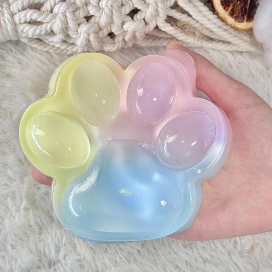Big Taba Squishy Cat Paw, 5 in Large Paw Squeeze Toy for Stress Relief and Relax, Sticky Squishies Fidget V1259-DP01-H-00098