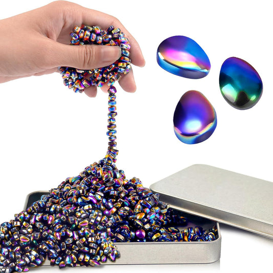 Fidget Toys for Teen Boys Adult, 500pc Metal Cool Gadgets Gift Quiet Office Desk Sensory Stress Fidgets Beads V1259-DP01-H-00137