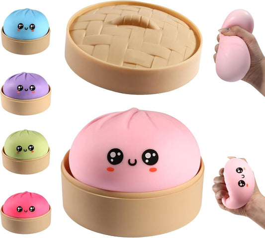 Dumpling Squishy, Dumpling Squishy Mystery Box, Cute Big Squishy Dumpling Stress Ball Fidget Sensory Toy for V1259-DP01-H-00146