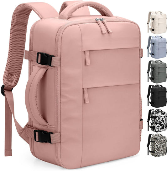 Travel Backpack for Women Man, Waterproof Personal Item Travel Bag Airline Approved Laptop Backpack Bookbag V1259-DP01-I-00028