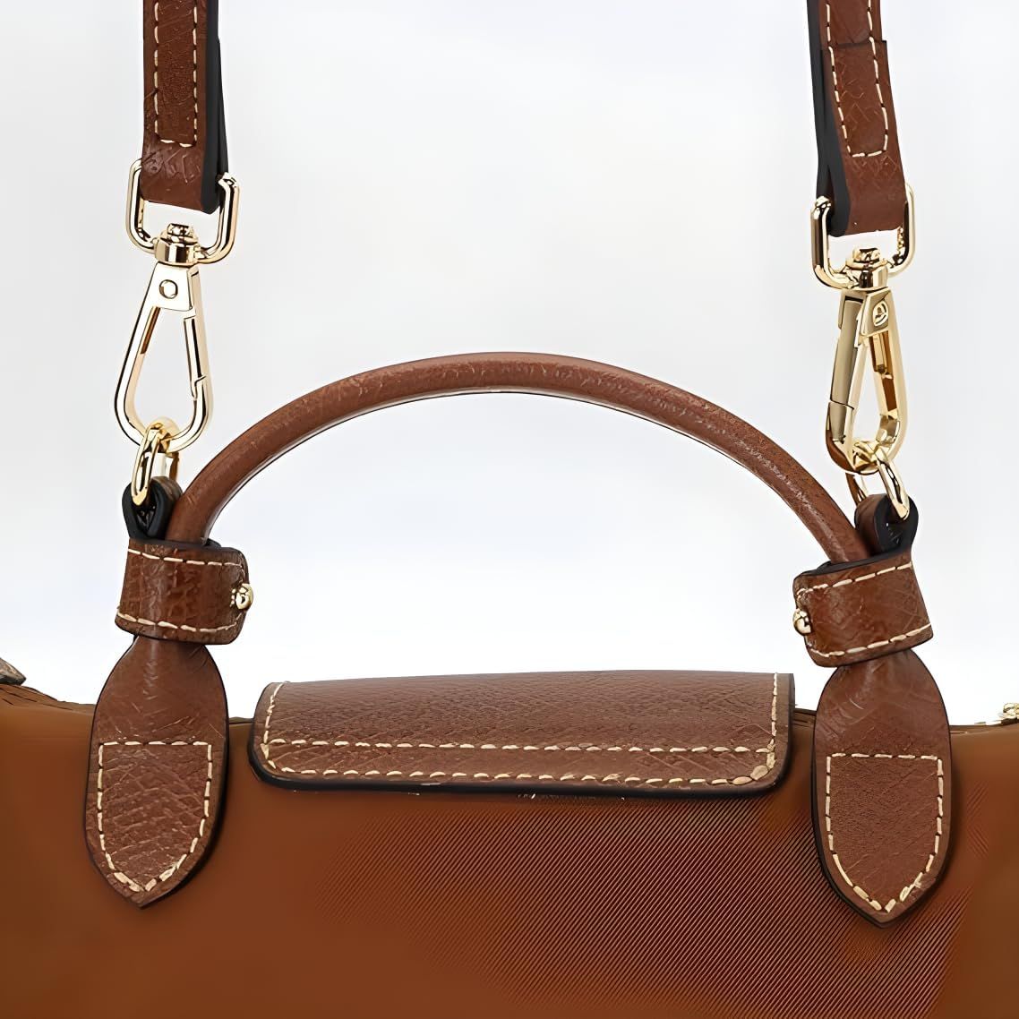 Leather Strap Suitable for Longchamp Handbag,Crossbody Adjustable Shoulder Strap Conversion Kit V1259-DP01-I-00029
