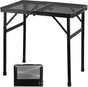 Camping Table with Mesh Desktop, Lightweight & Portable Small Folding Grill Table, Height Adjustable Metal V1259-DP01-I-00035